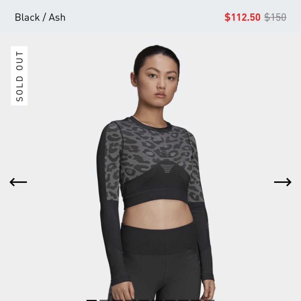 ADIDAS BY STELLA MCCARTNEY LONG SLEEVE TOP